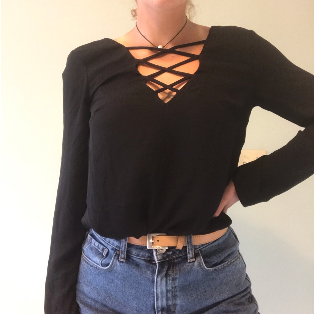 HOST PICK 🌟 Forever 21 Black V-Neck Shirt